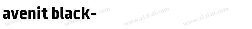 avenit black字体转换 avenit black字体转换